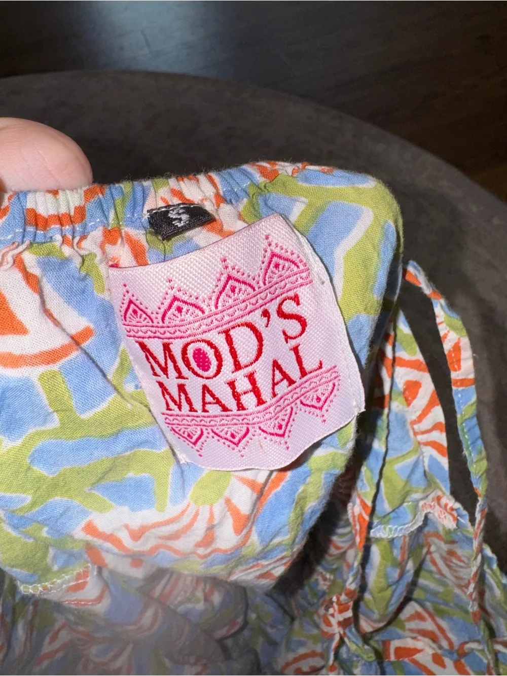 Anthropologie Mod’s Mahal Women’s S Orange Slice Green Blue Pajama Shorts Set